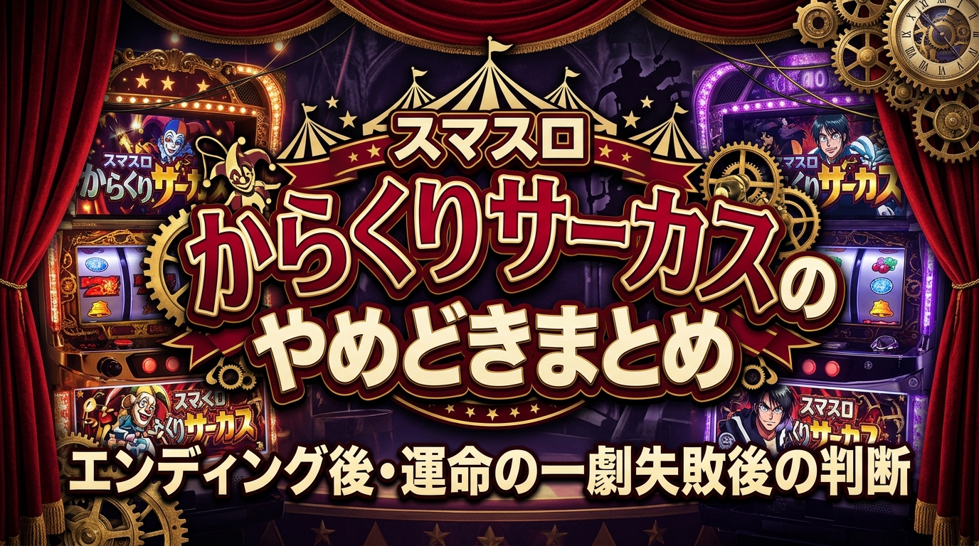スマスロからくりサーカスのやめどきまとめ｜エンディング後・運命の一劇失敗後の判断