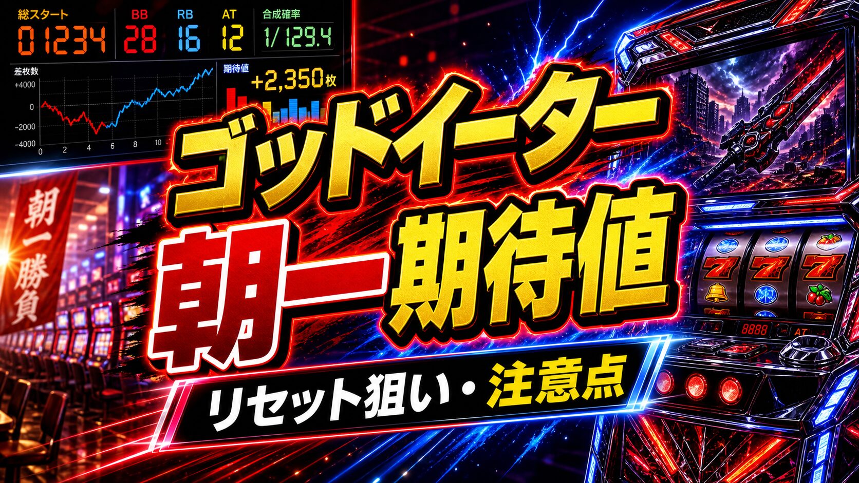ゴッドイータースマスロ 朝一期待値のアイキャッチ画像