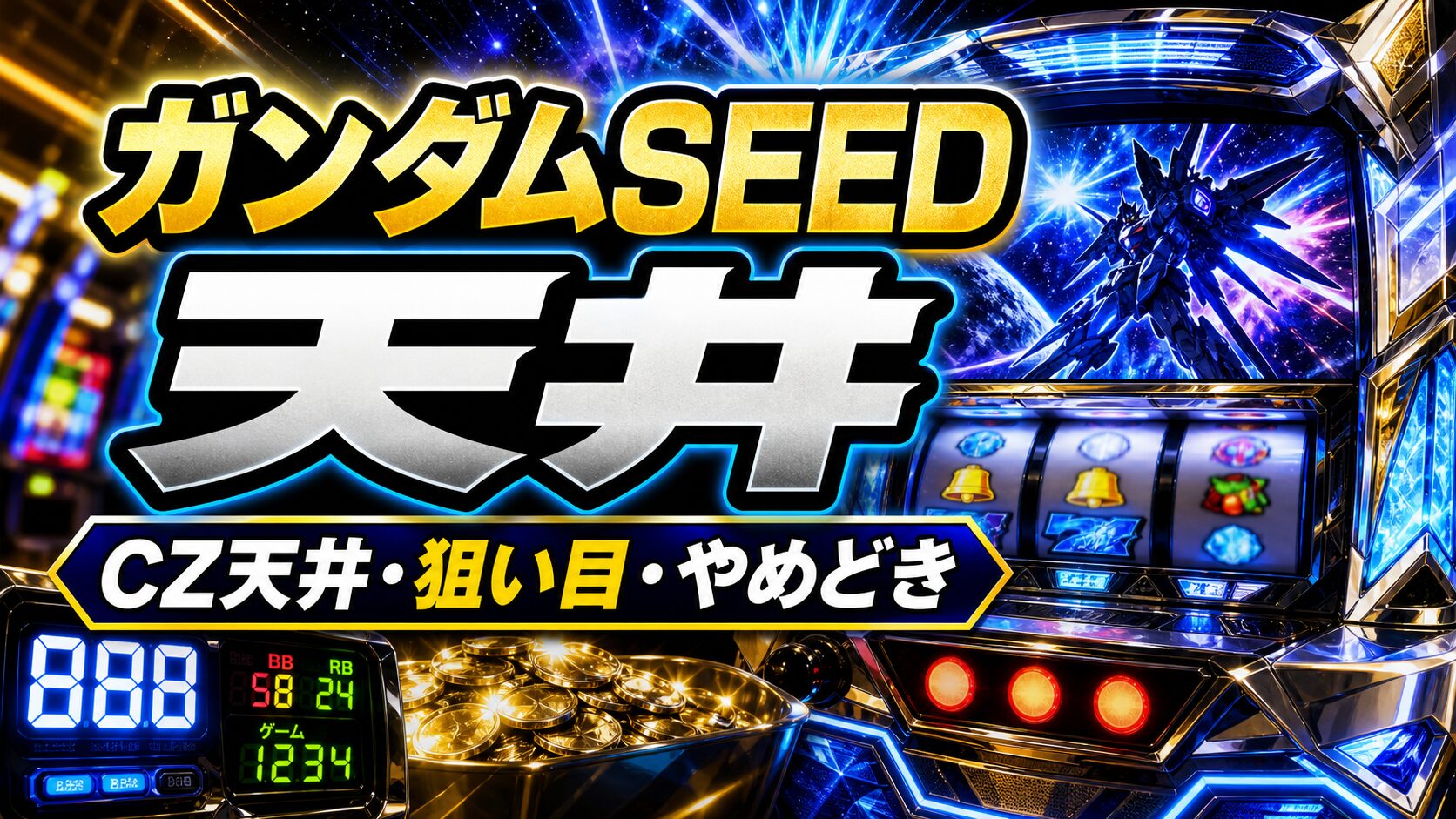 ガンダムSEEDスマスロの天井まとめ アイキャッチ