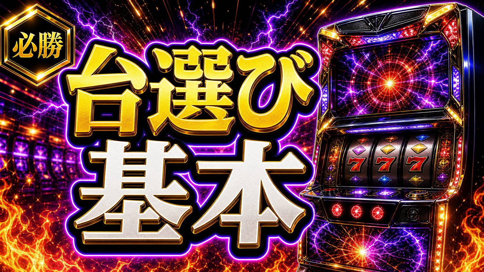 パチスロ台選びの基本を初心者向けに整理