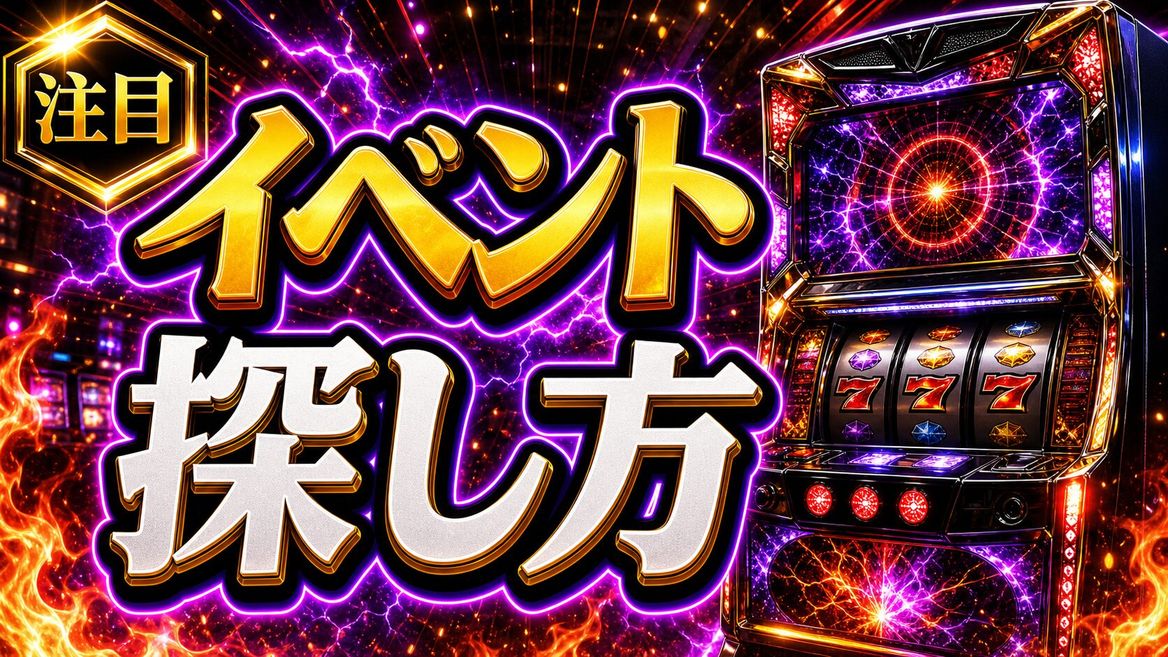 パチスロイベント日の探し方と注意点