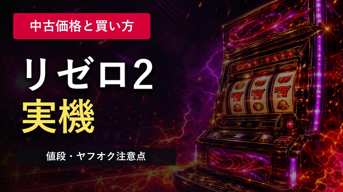 リゼロ2実機の値段と買い方｜中古価格・ヤフオクの注意点のアイキャッチ画像