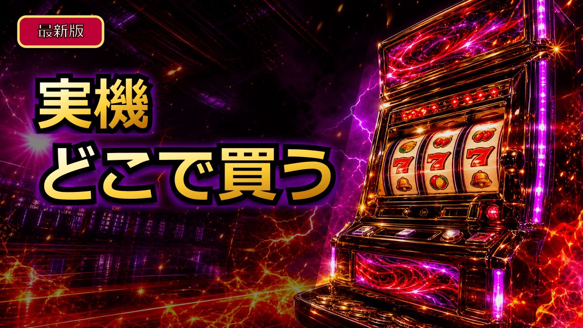 スロット実機はどこで買う？販売店と通販の選び方 アイキャッチ