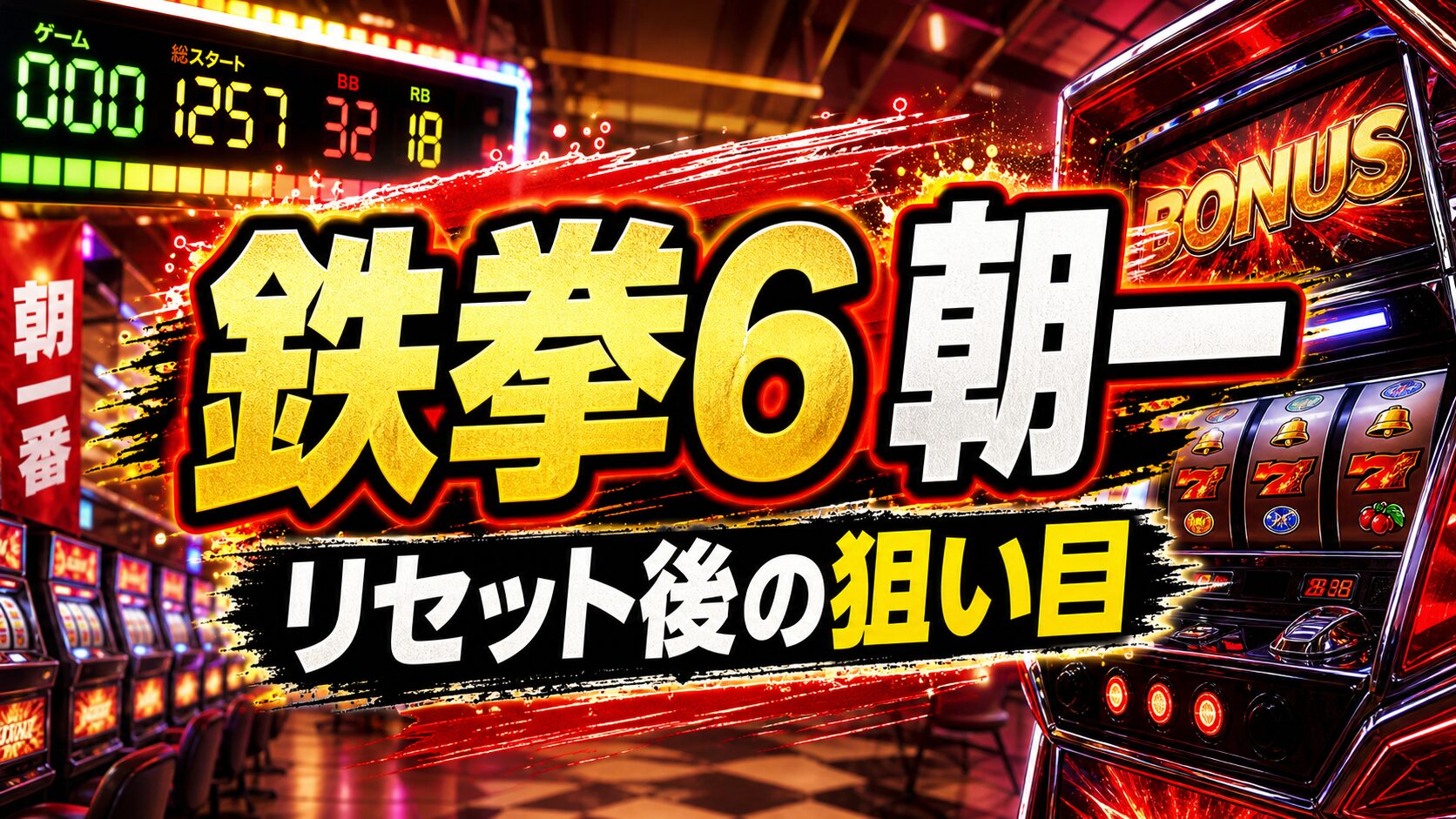 スマスロ鉄拳6の朝一まとめ アイキャッチ