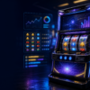 Pachislot cabinet with data tracking and collection motifs