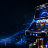 Pachislot cabinet with payout rate and technical skill analysis