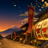 スマスロやじきた道中記参る 江戸の街道と祭りを描いたアイキャッチ